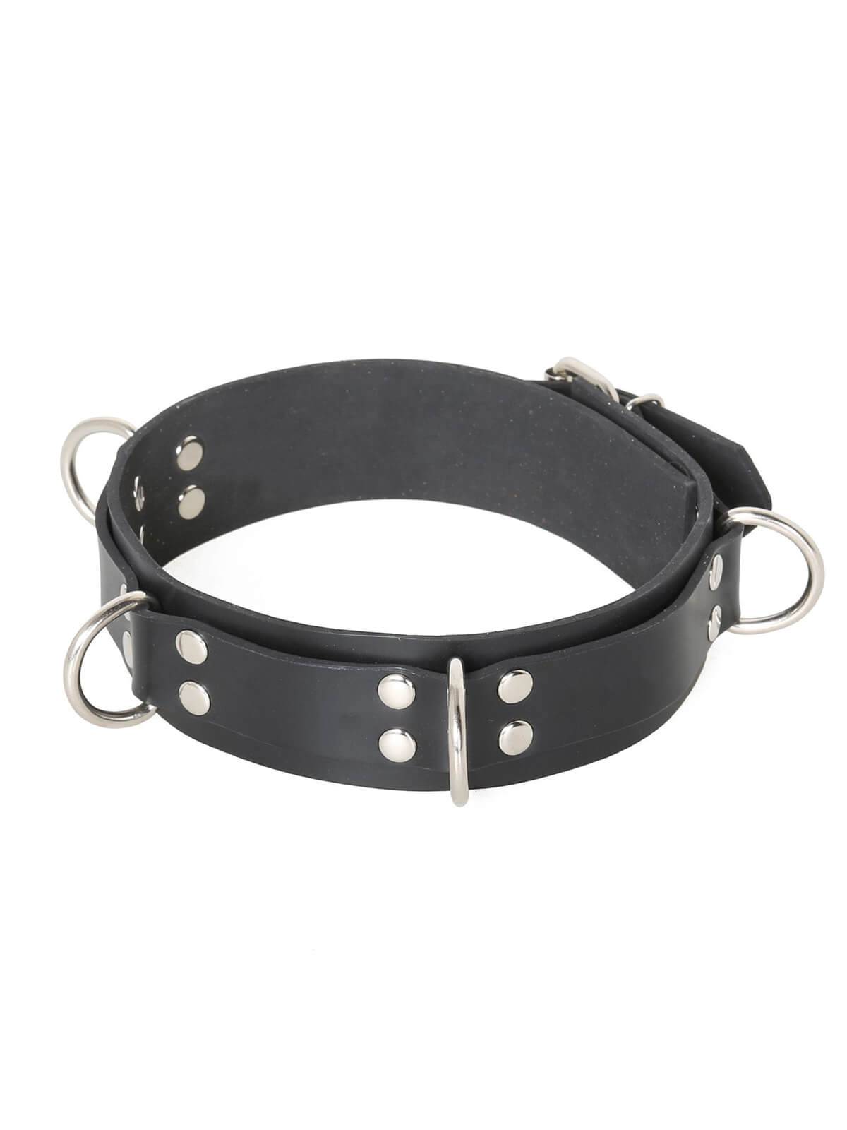 Halsband, o - ring,  Schwarz, lederschwarz, , M&uuml;nchen, Leder - kleidung, figurbetont, Halsband aus Leder, Leder, Halsband