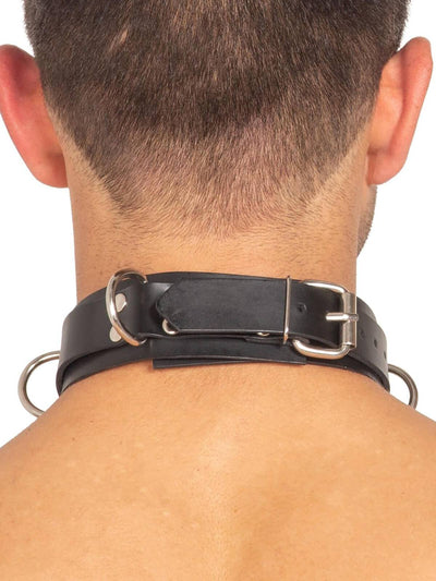 Halsband, o - ring,  Schwarz, lederschwarz, , M&uuml;nchen, Leder - kleidung, figurbetont, Halsband aus Leder, Leder, Halsband