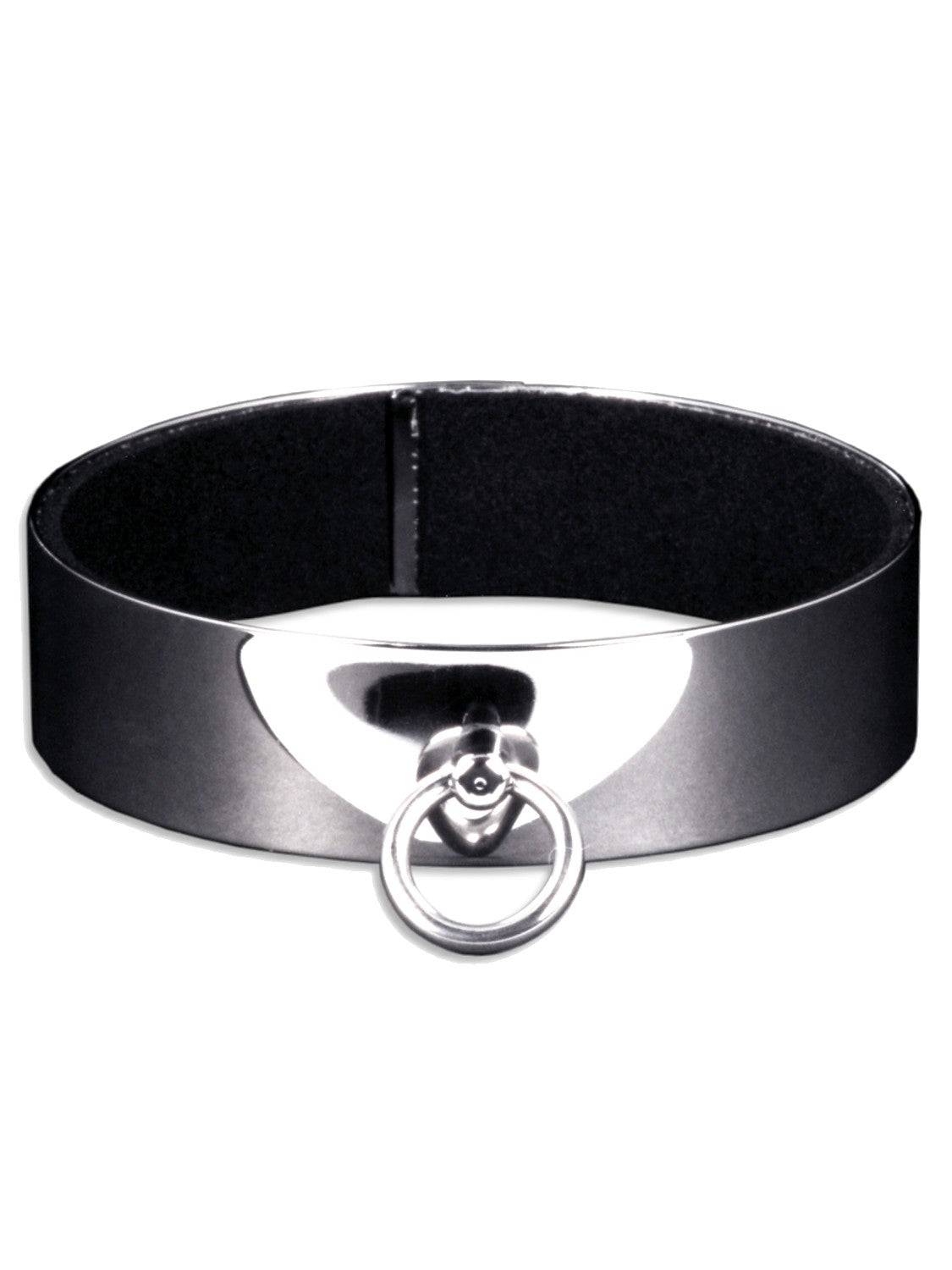 Edelstahl Halsband Chromstahl poliert