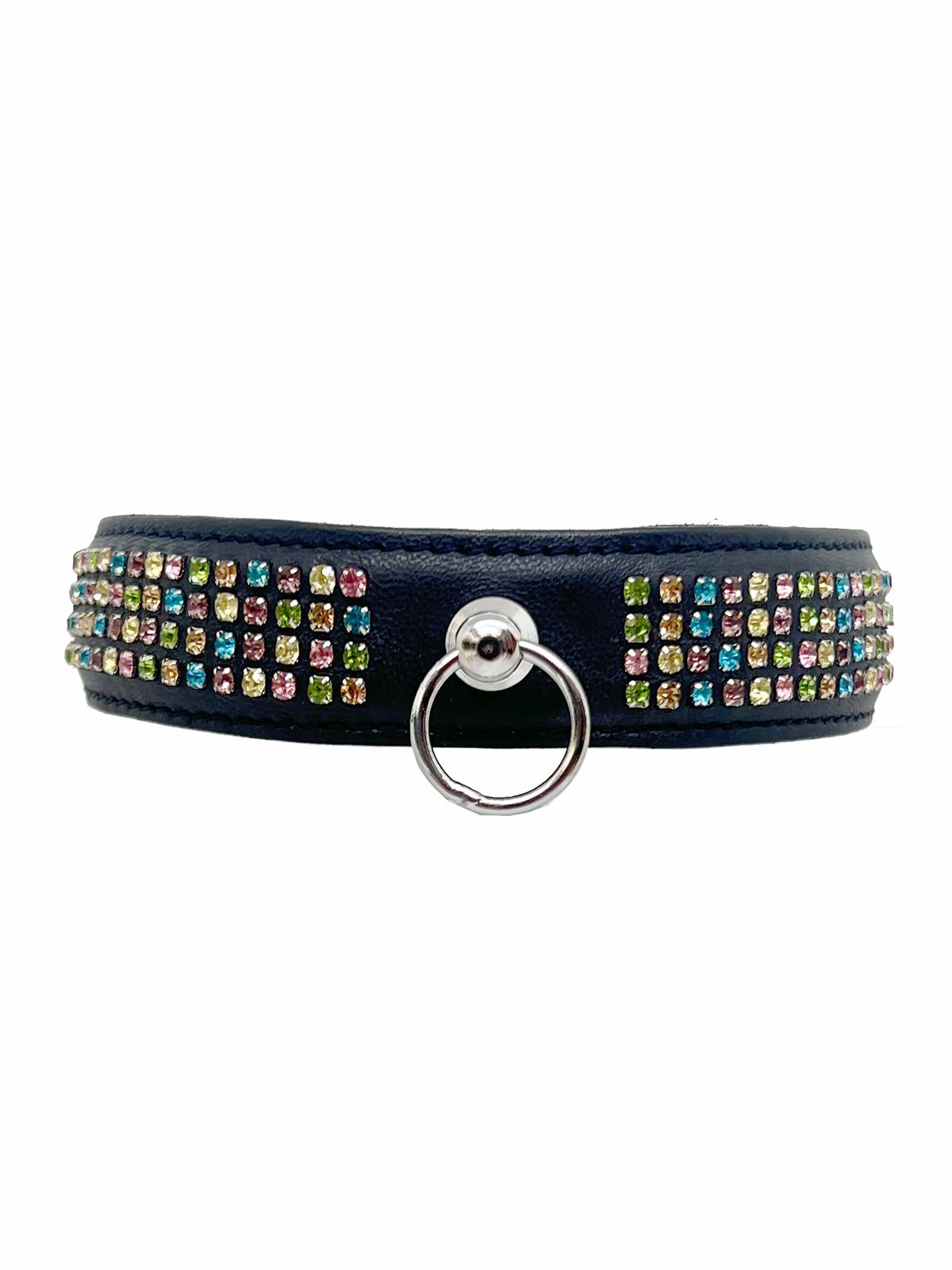 Leder Halsband Schwarz