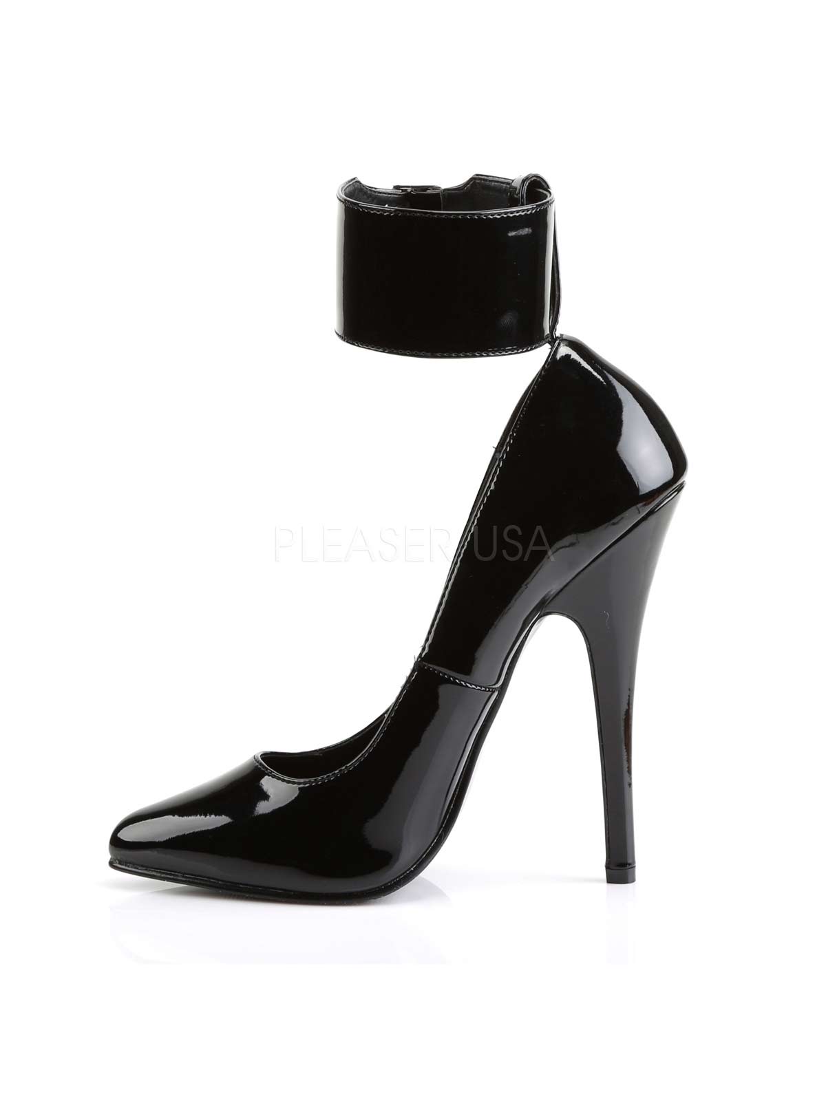 Highheel, abschliessbar, abschliesbarer pump, Highheel, Pump, Lackpump, Lackschuhe, Lackpumps, Pumps, Damenpump, fesselschuh, schloss, abschliessbare schuhe, abschliessbare High heels, schwarz