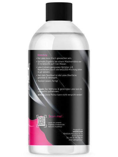 beGLOSS Perfect Shine 500 ml Politur für Gummi- & Latexkleidung, Siliconöl, Silikon öl, Silicon öl, Latexöl, Silikon Öl, latex politur, gummi politur, Silikon, latexpflegemittel, Silikon latex, Gummipolitur, Gummipoliermittel