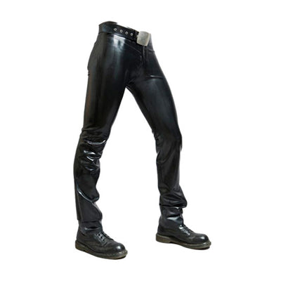 Men Basic Latex Jeans
