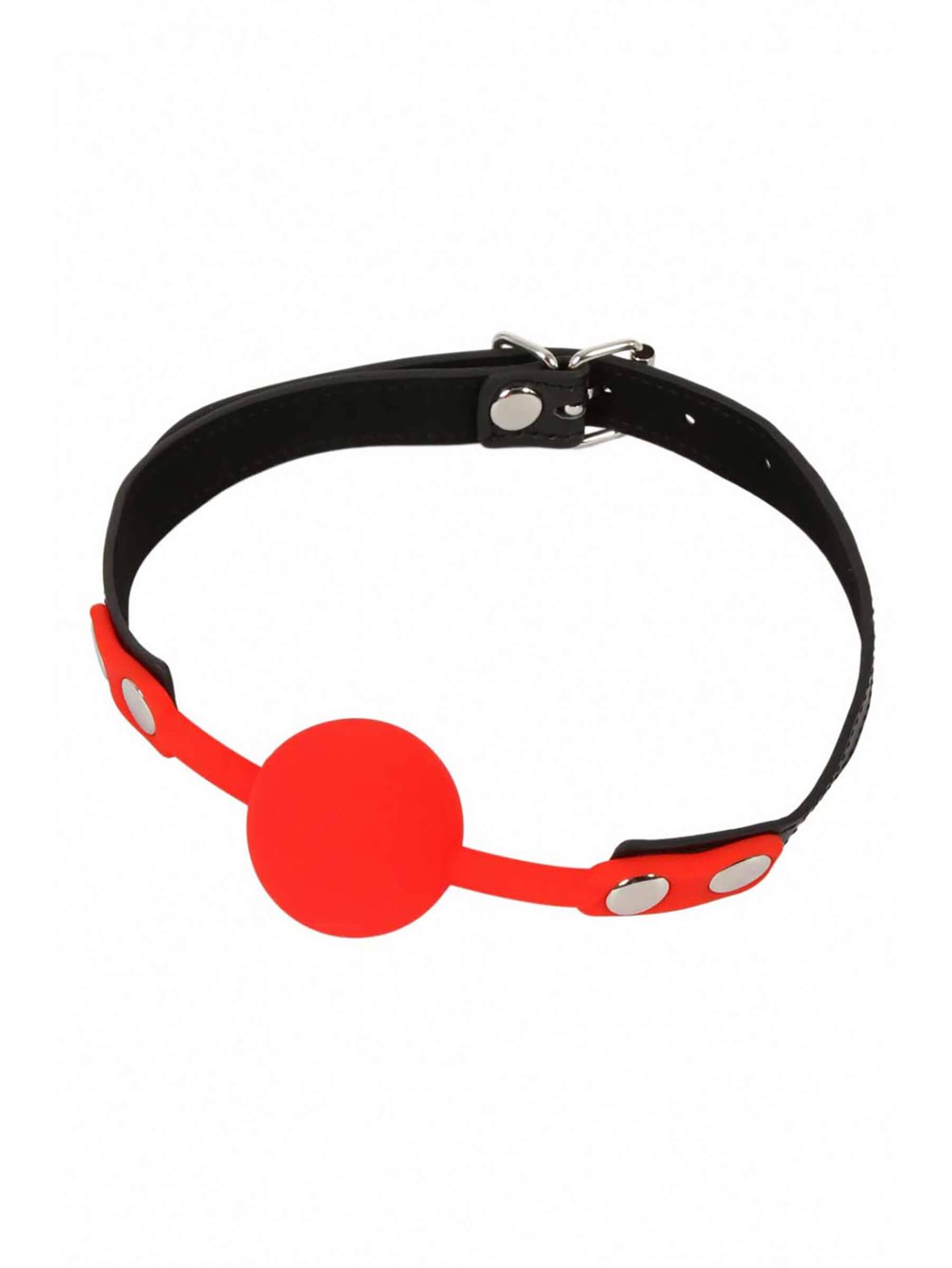 Kunstleder Lippen Knebel – Rot