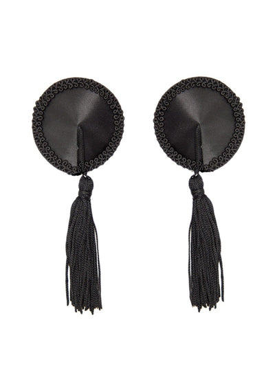 Pasties, Satinquasten Schwarz
