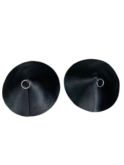 O-Ring Pasties Schwarz/Silber