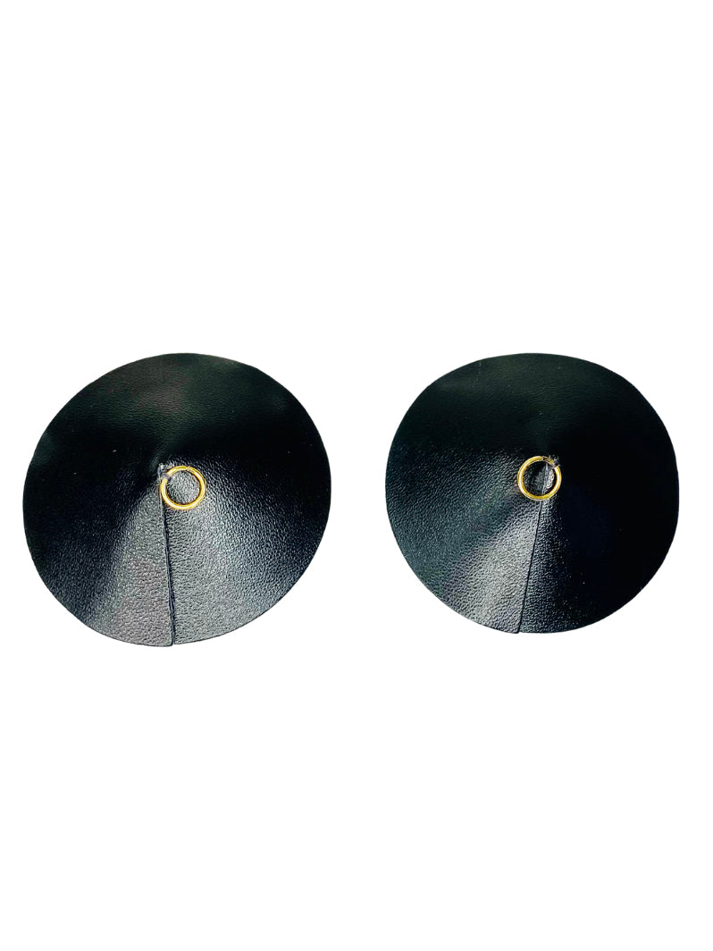 O-Ring Pasties Schwarz / Gold