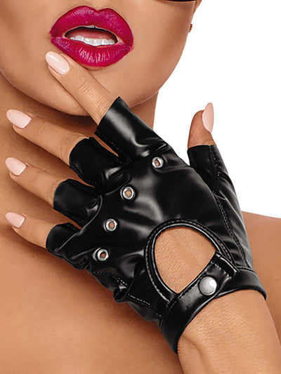Wetlookhandschuhe, Wetlook, Handschuhe, schwarz, Gloves, Wetlookkleidung, Kunstleder - handschuhe, schwarze Handschuhe, hochwertig, elegant, Kunstlederhandschuhe, matt glänzend