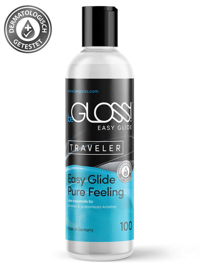 beGLOSS EASY GLIDE 100 ml  Anziehhilfe für Latex- und Gummikleidung, Latex Anziehhilfe, Gummi Anziehhilfe, Latex Pflege, Anziehhilfe latex, latex pflege, Siliconöl, Silikon öl, Silicon öl, Latexöl, latex dressing, latex anziehen