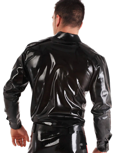 Latex T-Shirt Arm mit Knöpfe