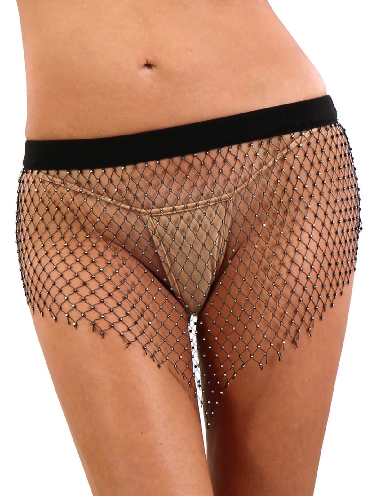 Strass Netz Minirock