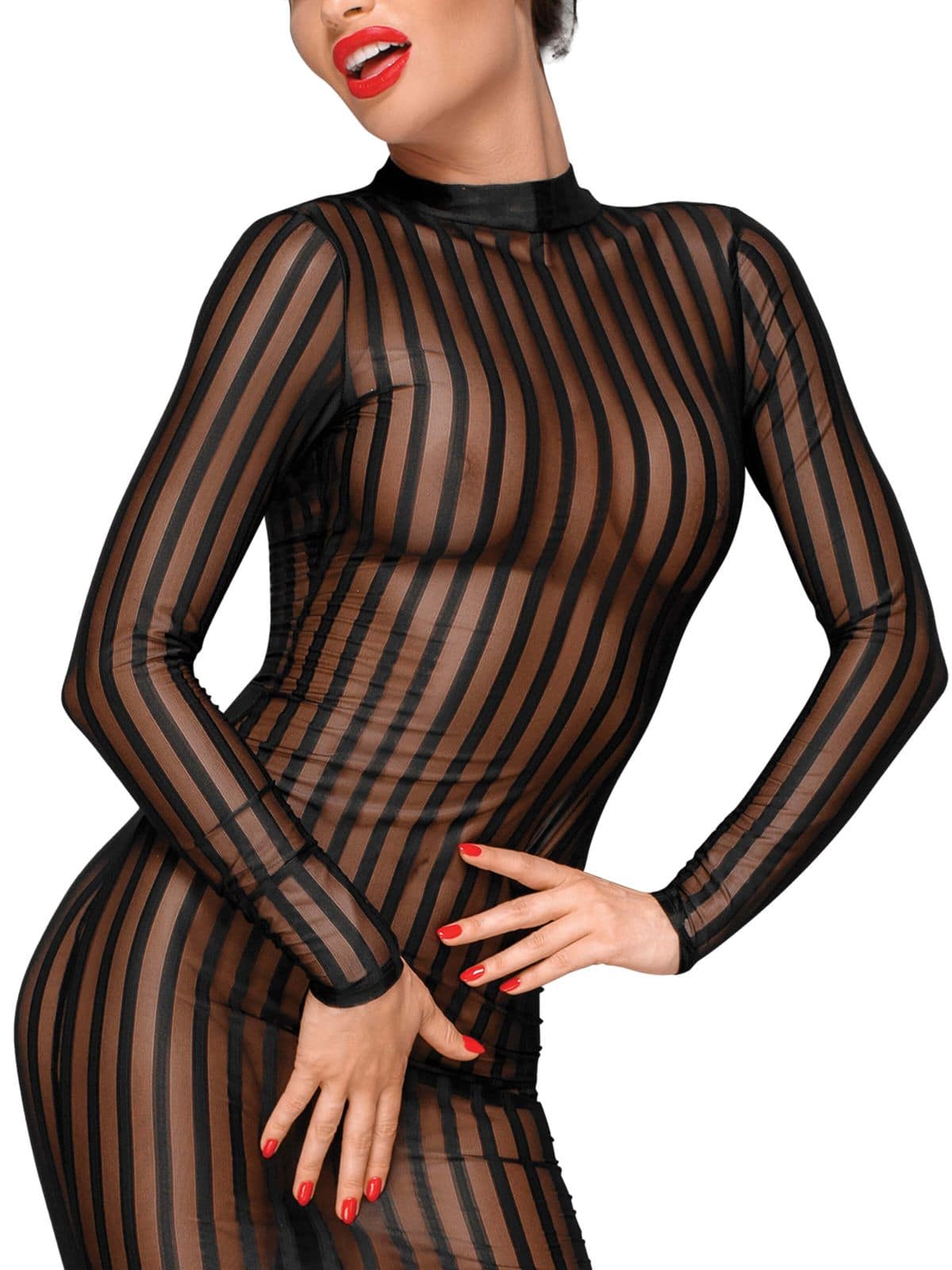 Klassisches Kleid aus weichem und elastischen Tüll