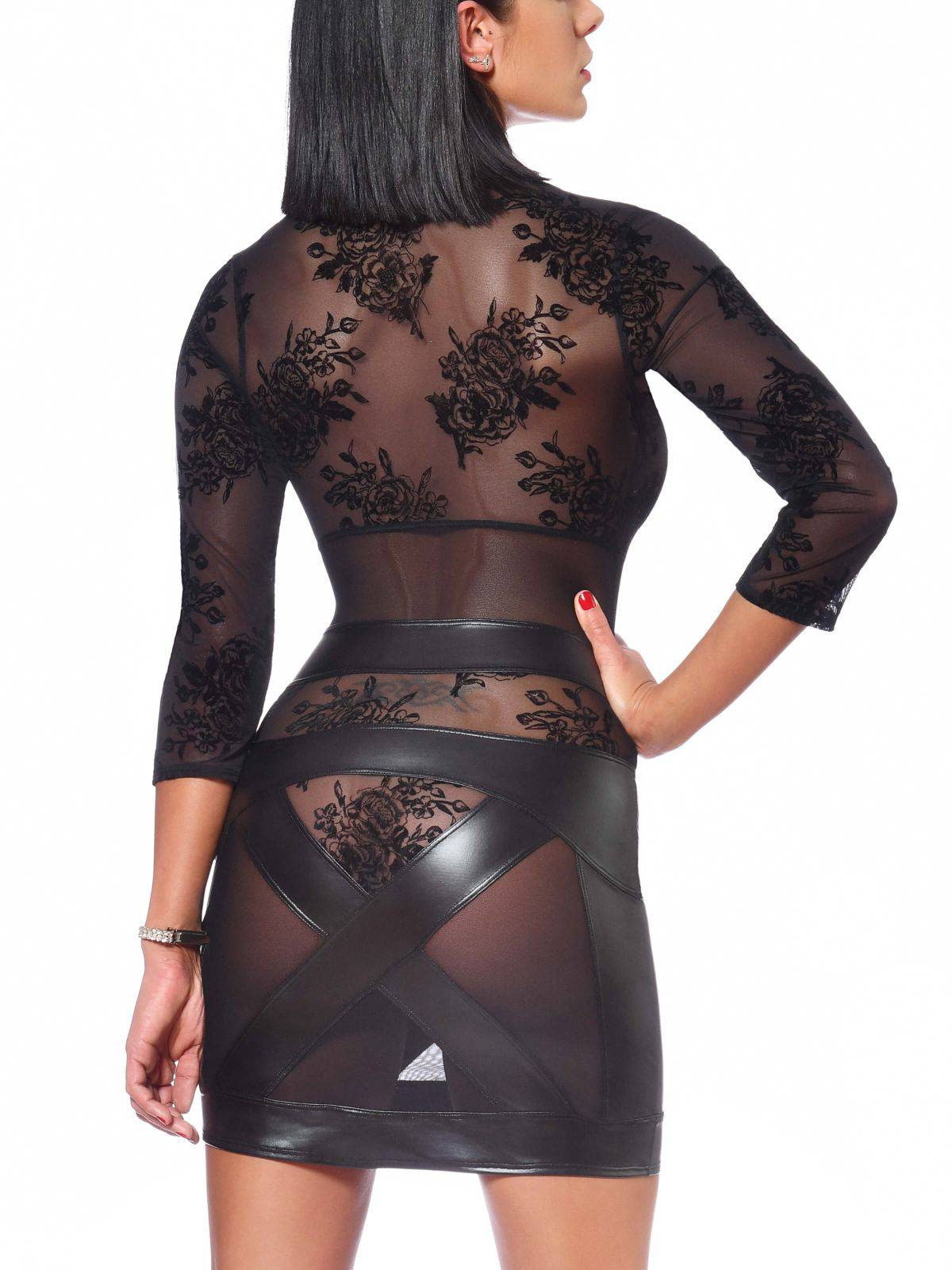 Transparentes Netzkleid