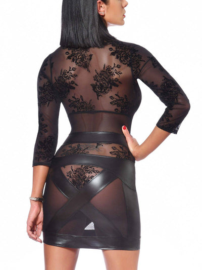 Transparentes Netzkleid