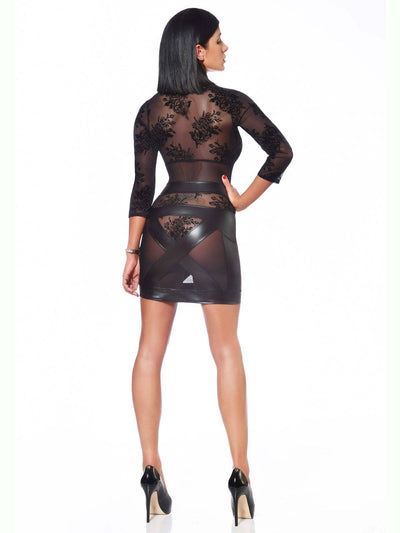 Transparentes Netzkleid